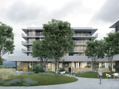 Novi dom za starej&scaron;e na Zlatem polju bo ume&scaron;čen na zemlji&scaron;ču med Bleiweisovo cesto in Gimnazijo Franceta Pre&scaron;erna. Vir:&nbsp;MOK