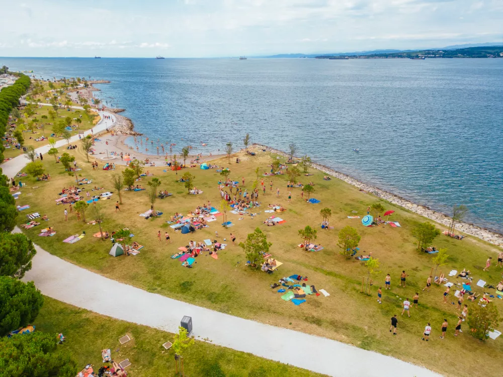Koper Žusterna plaža / Foto: Jakob Bužan