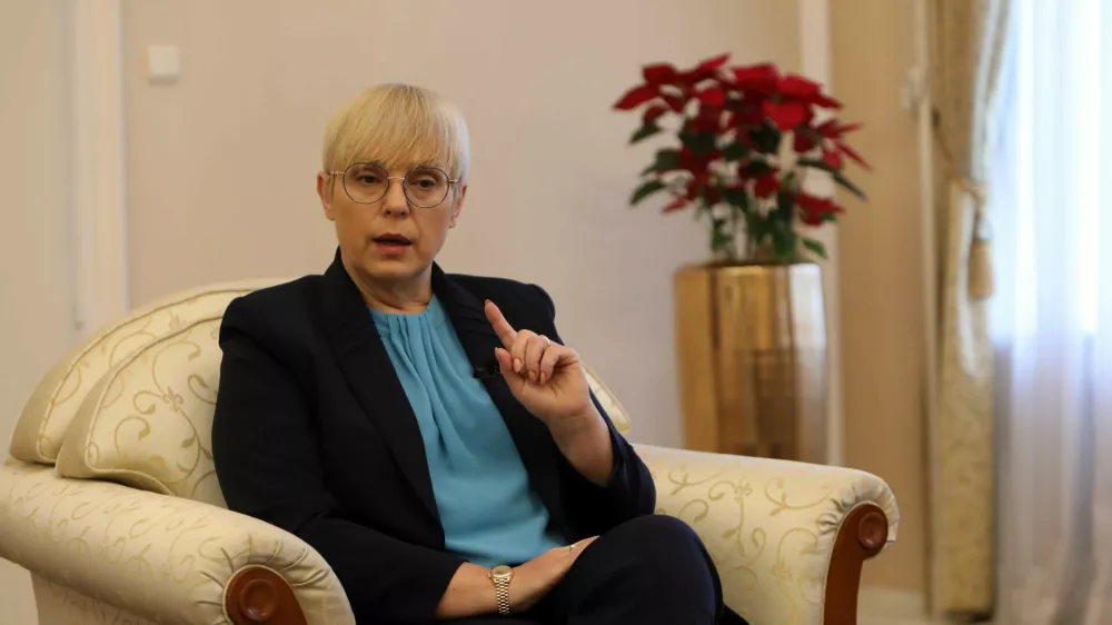 - 22.12.2023 - Nata&scaron;a Pirc Musar, novinarka in političarka, predsednica Republike Slovenije od 23. decembra 2022//FOTO: Tomaž SkaleOPOMBA: DNEVNIKOV OBJEKTIV - INTERVJU 2023