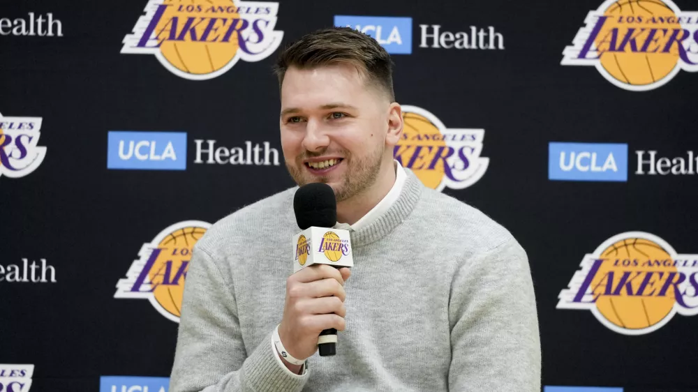Los Angeles Lakers Luka Dončić je priznal, da novici o prodaji sprva tudi sam ni verjel.&nbsp;/ Foto: AP