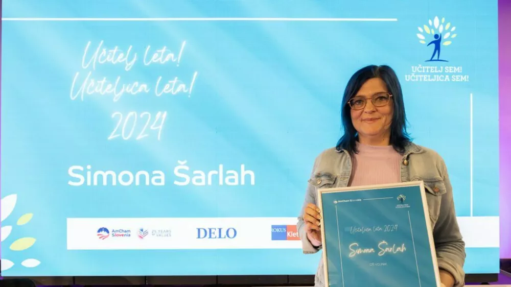 Simona &Scaron;arlah, učiteljica leta 2024. / Foto: Amcham/sta