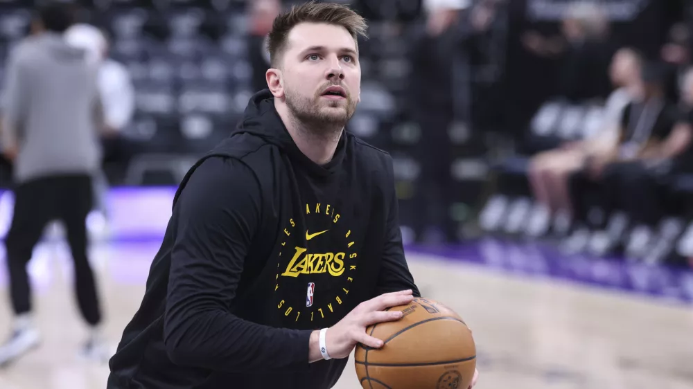 Luka Dončić se rad ogreva ob zvokih balkanske glasbe.&nbsp;Foto: AP