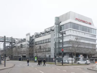 FILED - 03 February 2025, Baden-Wuerttemberg, Stuttgart: A view of the main plant of Porsche AG. German luxury carmaker Porsche is planning to cut some 1,900 jobs at two plants in the Stuttgart region by 2029, the company said on Thursday. Photo: Marijan Murat/dpa