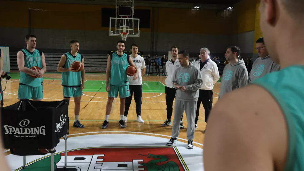 17.02.2025. Trening Slovenske ko&scaron;arkarske reprezentance pred kvalifikacija mi. Foto: Bojan Velikonja 