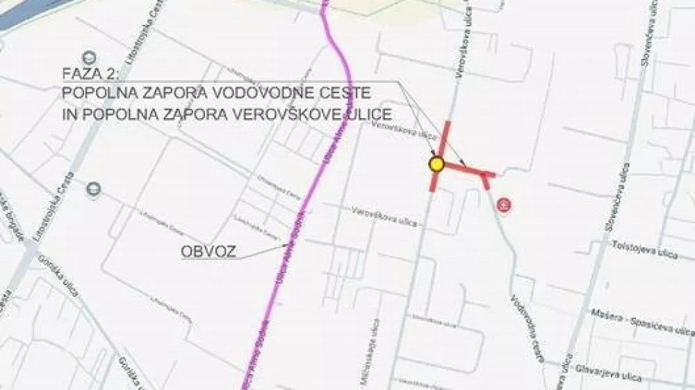 Prenavlja se Vodovodna cesta in Verov&scaron;kova ulica