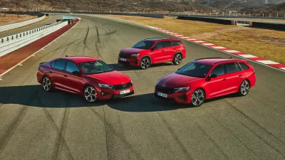 Kodiaq RS in octavia RS prina&scaron;ata izdaten vonj po &scaron;portnosti, zato smo nekaj testnih kilometrov prevozili tudi na dirkali&scaron;ču Grobnik blizu Reke in ugotovili, da ju krasi odličen oprijem in dinamična vožnja. Foto: &Scaron;koda