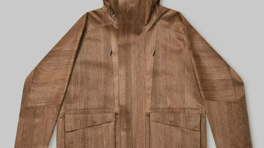 Ferrari Press AgencyWooden jacket 1Ref 1653411/02/2025See Ferrari textPictures must credit: VollebakA fashion label has unveiled a jacket &mdash; made of wood.And the company said it did it because turning a tree into clothing was "an absurdly difficult technical challenge."The zip-up hooded jacket comes with pocket flaps.It has not released details of how the garment was manufactured.But a close up of the fabric shows tiny crosshatched mini blocks of wood.There is no clue given s to how they hold together.London-based company Vollebak intends to eventually offer wooden jackets for sale with a &pound;2,495 GBP / &euro;2.990 euros price tag.And it has opened a waiting list for those interested in acquiring one.A spokesperson said: " It's all about the technical feat vs the performance advantage of the material."It forces us to tackle, then solve, technical challenges that would otherwise remain completely theoretical."OPS: The Vollebak wooden jacket.Picture supplied by Ferrari,Image: 962199723, License: Rights-managed, Restrictions:, Model Release: no