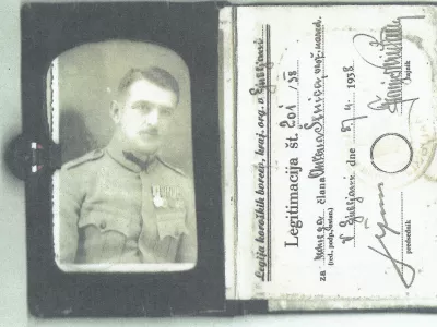 Anton &Scaron;enica - izkaznica / Foto: Zvonka &Scaron;enica