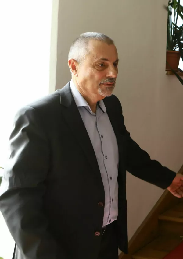 Peter Jambrek in dr. Milan Balažic - 27.06.2022 - Nina Krajnik, psihoanalitičarka in doktorice filozofije - predstavitev kandidature za predsednico republike //FOTO: Luka Cjuha / Foto: Luka Cjuha