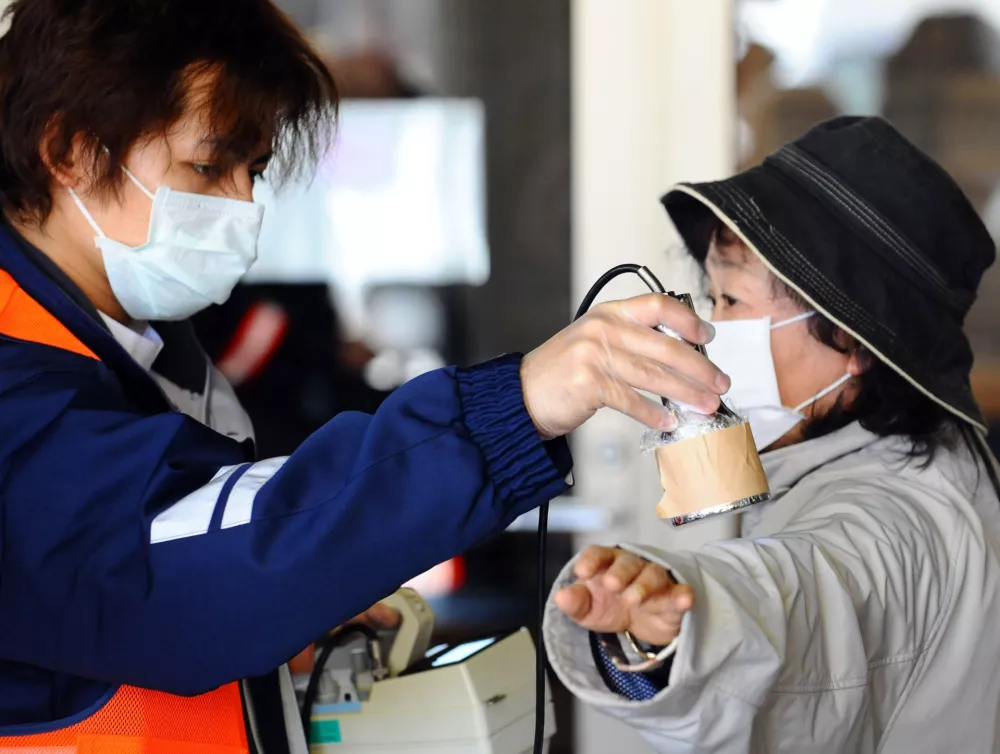 Testiranje ljudi na morebitno jedrsko sevanje. / Foto: XINHUA/Gamma-Rapho via Getty Images