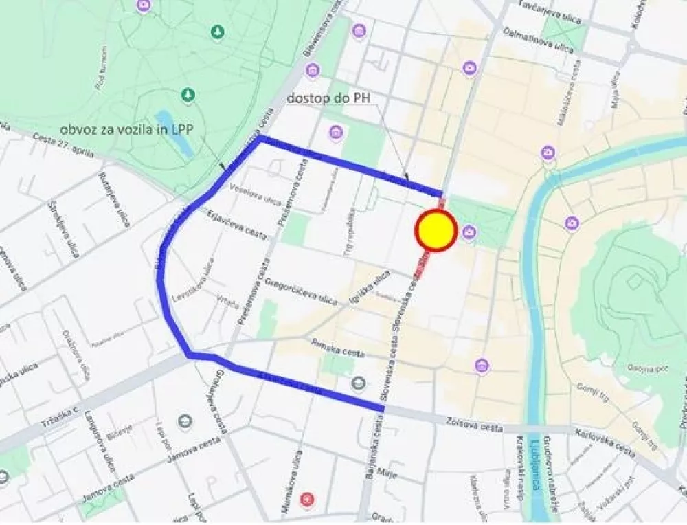 Zapora Slovenske ceste 26.02.20215 - obisk hrva&scaron;kega predsednika Zorana Milanovića