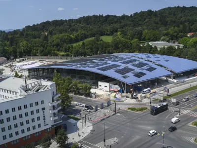 Rožnik in &Scaron;i&scaron;enski hrib18.07.2024 - Gradnja bazena Ilirija. FOTO: Nik Erik Neubauer