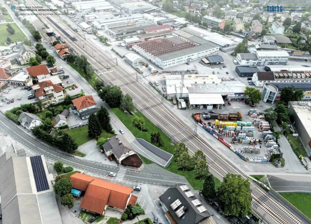 Tako bo videti podvoz pod železni&scaron;kimi tiri v Lescah. Foto: Tiring