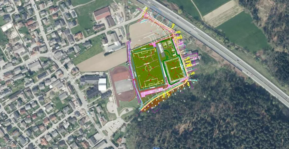 Velika pridobitev v okviru &Scaron;portnega parka Naklo bo tudi sodobno nogometno igri&scaron;če. Foto:&nbsp;Občina Naklo