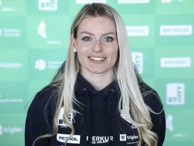 Teja Belak- 15.04.2024 - novinarska konferenca pred evropskim prvenstvom v &scaron;portni gimnastiki //FOTO: Jaka Gasar