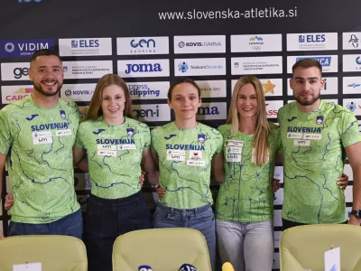 03.03.2025 Novinarska konferenca pred članskim dvoranskim evropskim prvenstvom na Nizozemskem, atletikaFOTO: Nik Erik Neubauer