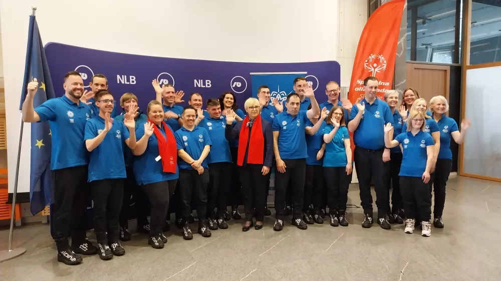 Ekipa &scaron;portnikov in njihovih spremljevalce, ki bo tekmovalo v Torinu. Foto: Vesna Levičnik