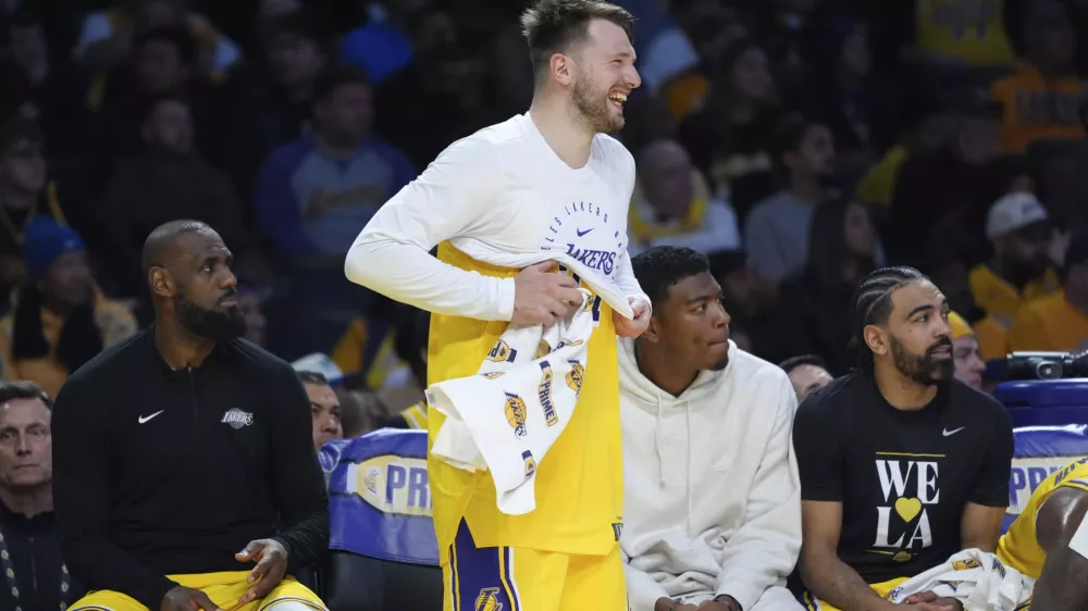 Luka Dončić se je v Los Angelesu že udomačil.&nbsp;/ Foto: AP