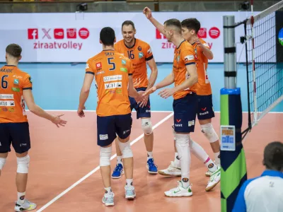 12.02.2025 ACH Volley - Ziraat Bank Ankara, četrtfinale evropskega pokala CEVFOTO: Nik Erik Neubauer