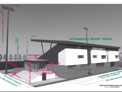 Načrtovani &scaron;portni center je največji infrastrukturni projekt v Komendi. &Scaron;estmilijonskega projekta pa ne bodo mogli izpeljati brez državnega sofinanciranja. Foto:&nbsp;občina Komenda