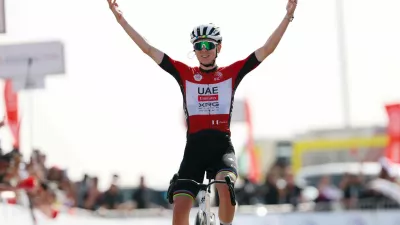 UAE Tour 2025 - 7th Edition - 7th stage Al Ain Hazza Bin Zayed Stadium - Jebel Hafeet 176km - 23/02/2025 - Tadej Pogacar (SLO - UAE Team Emirates - XRG) - photo Luca Bettini/SprintCyclingAgency&copy;2025