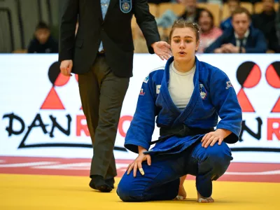 Ljubljana.Slovenska judoistka Kaja Schuster je na tekmi Ljubljana European Open 2025 osvojila bronasto kolajno v kategoriji do 78 kg.Foto: Judo zveza Slovenije