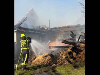 Ga&scaron;enje požara v okolici Svete Trojice. Foto: FB, David Klobasa