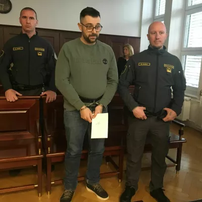 obtoženi David Trivić, umor, sodišče, Kranj