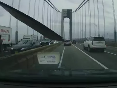 Trenutek pred nesrečo. Vir: X, zajem zaslona