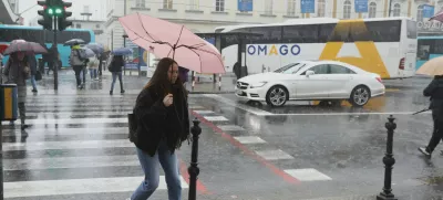 28.01.2025 - Nevihta v Ljubljani - dež - Foto: Luka Cjuha