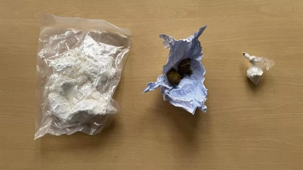 Zasežena mamila. Foto: PU &Scaron;ibenik