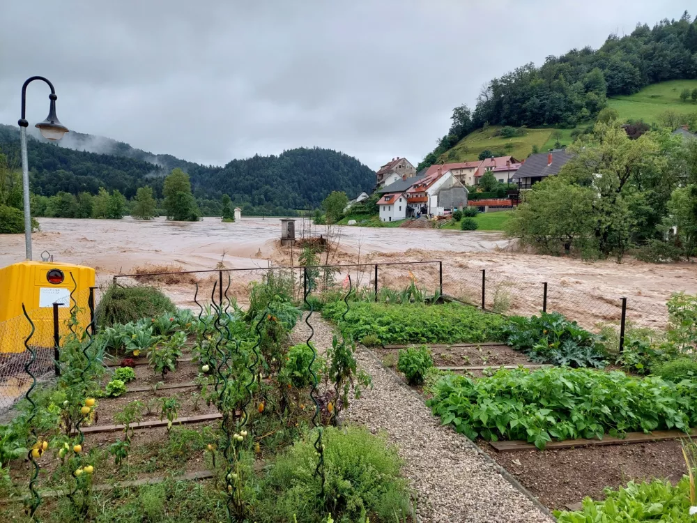 Žalostni prizor ujme pred dvema letoma Foto: Občina &Scaron;kofja Loka