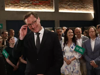 Vladimir Prebilič Vesna09.06.2024 &nbsp;- Evropske volitve 2024 - Volitve poslancev v Evropski parlament -&nbsp;//FOTO: Luka Cjuha