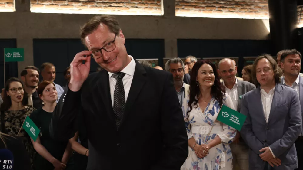 Vladimir Prebilič Vesna09.06.2024 &nbsp;- Evropske volitve 2024 - Volitve poslancev v Evropski parlament -&nbsp;//FOTO: Luka Cjuha