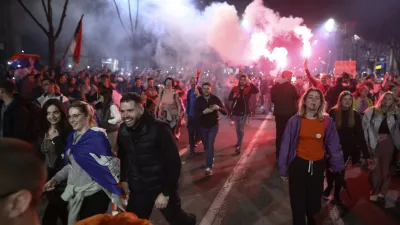 14.3.2025 - Beograd - Srbija - &scaron;tudentski protest - sprejem &scaron;tudentovFoto: Luka Cjuha