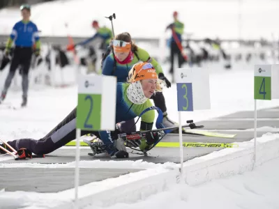 BiatlonAnamarija Lampič03.01.2025 Trening mo&scaron;ke in ženske biatlonskebreprezentance Slovenije pred začetkom svetovnega pokala v letu 2025FOTO: Nik Erik Neubauer