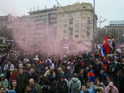 15.3.2025 - Beograd - Srbija - &scaron;tudentski protest veliki sobotni shodFoto: Luka Cjuha