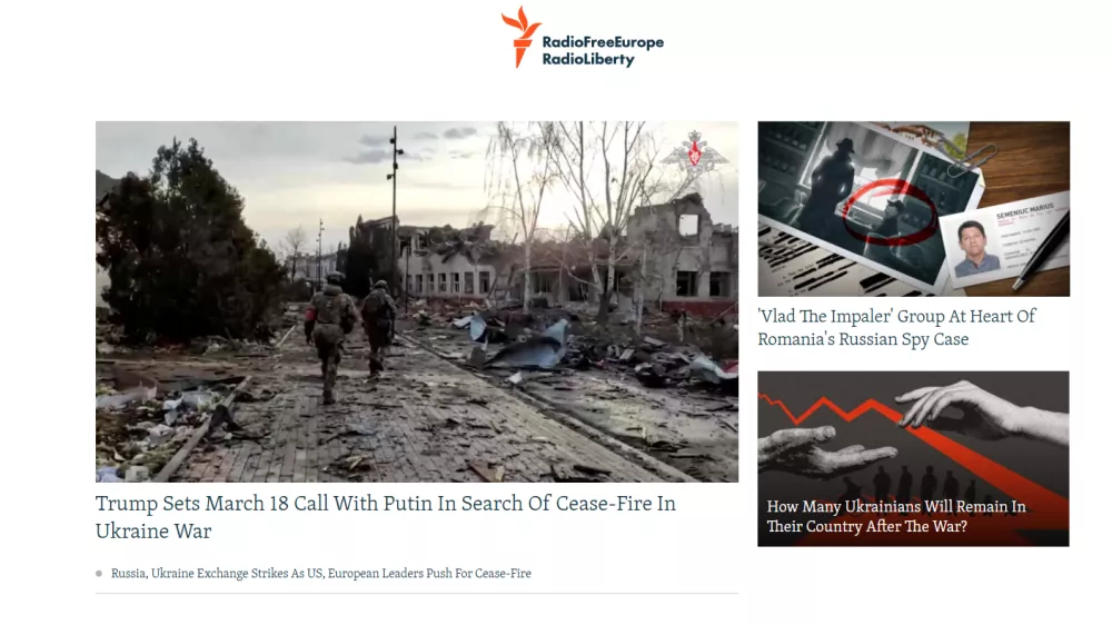 Radio Free Europe/Radio LibertyRadio svobodna Evropazajem zaslona, 17. 3. 2025