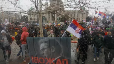 Vučič 15.3.2025 - Beograd - Srbija - &scaron;tudentski protest veliki sobotni shodFoto: Luka Cjuha