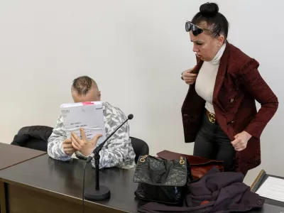 Klemenc David07.03.2025 - sojenje v zadevi - sodi&scaron;če - Klemenc davidFoto: Luka Cjuha