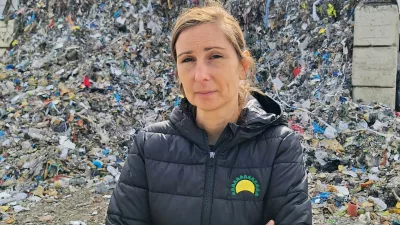 &raquo;V regijskih centrih za ravnanje z odpadki se že od leta 2023 soočamo z nere&scaron;ljivimi problemi. Odpadki se kopičijo in ne vemo več, kam z njimi,&laquo; opozarja Simona&nbsp;Biro, direktorica Cerop Puconci. Foto:&nbsp;Tomaž Klip&scaron;teter