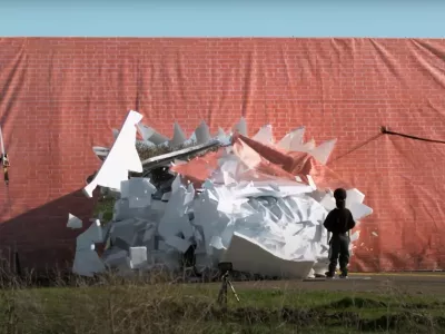 Eksperiment je pokazal, da ima Teslin sistem za zaznavanje okolice s pomočjo kamer težave že s slikami ceste na trdnih preprekah.