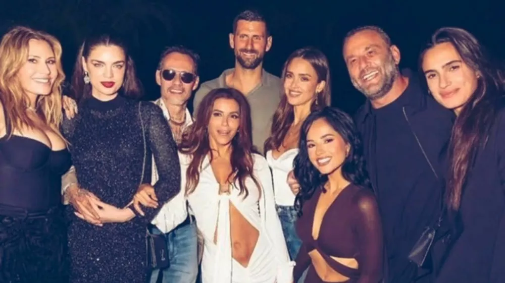 Novak Đoković se je udeležil praznovanja rojstnega dne Eve Longorie. F instagram