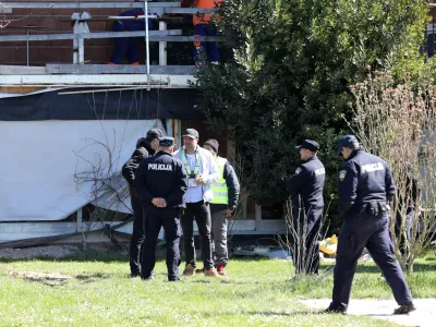 19.03.2025., Umag - Rusenje bespravno sagradjenih objekata na podrucju Umaga. Photo: Sasa Miljevic/PIXSELL