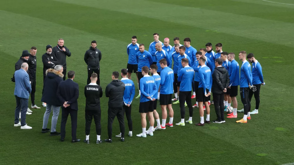 - 17.03.2025. Trening Slovenske nogometne reprezentance pred tekmama s Slova&scaron;ko v Ligi narodov. Foto: Bojan Velikonja 