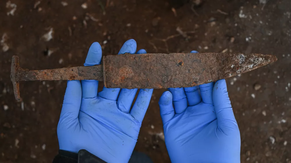 Vipava, Budanje, možna lokacija Bitke pri Mrzli reki, Narodni muzej Slovenije