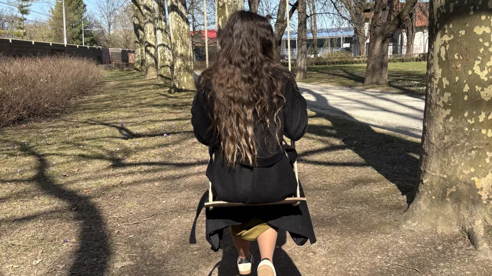 Do gugalnice, ki je name&scaron;čena na drevo v delu Tivolija ob Bleiweisovi cesti, je mogoče priti tudi s pomočjo googlovega zemljevida. Foto: Tamara Čalo&scaron;ević