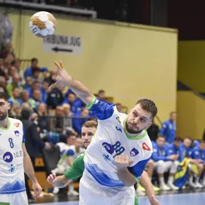 Aleks Vlah07.11. 2024 Tekma moških reprezentanc Slovenije in Litve v kvalifikacijah za nastop na evropskem prvenstvu leta 2026FOTO: Nik Erik Neubauer