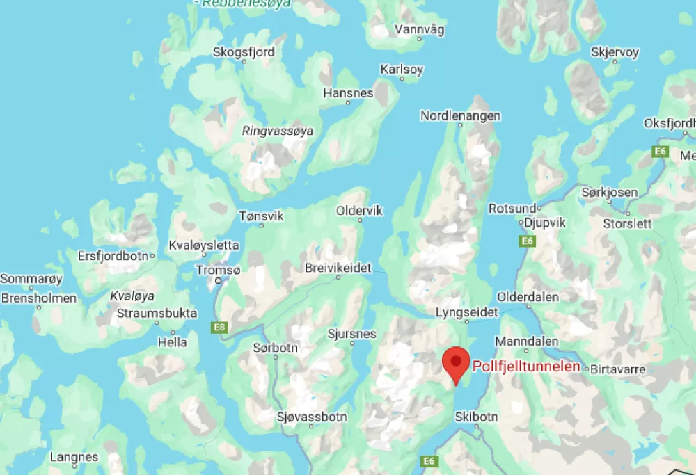 Lokacija, kjer se je zgodila nesreča. Vir: Google Maps