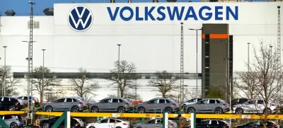 Mosel, Germany - March 25, 2024: Volkswagen Zwickau-Mosel Plant, an automobile factory of Volkswagen Sachsen in Zwickau district of Mosel, Germany. Since 2019 it produces electrical vehicles.